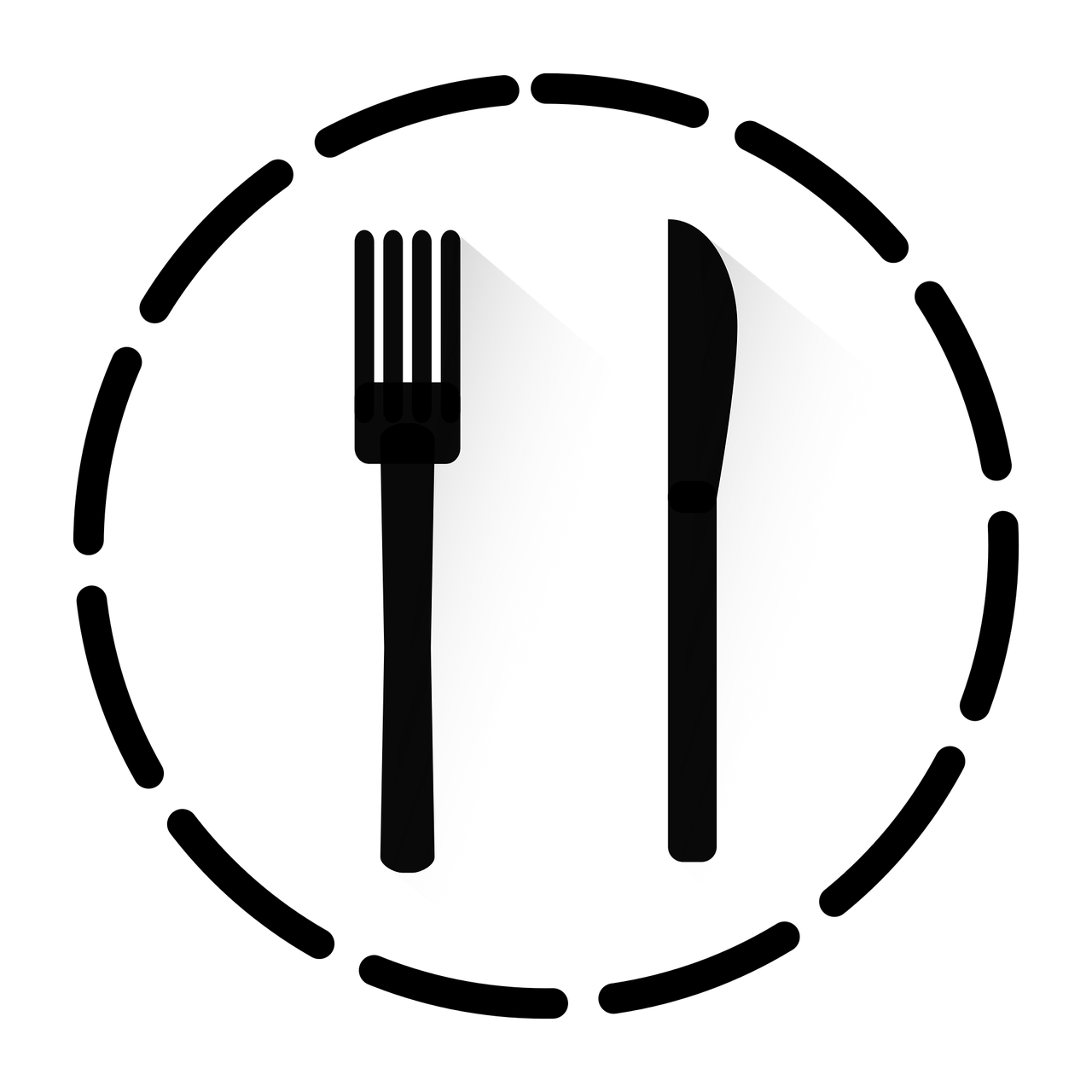 cutlery, meal, fork, knife, icon, round, strokes, enjoy the meal, kitchen, prongs, metal, vector, cutlery, cutlery, meal, meal, meal, meal, meal, fork